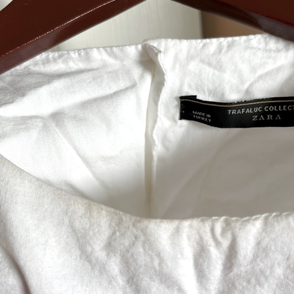 White linen drop waste dress - Picture 3 of 3